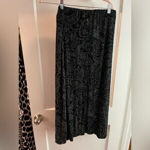 Black Paisley Skirt